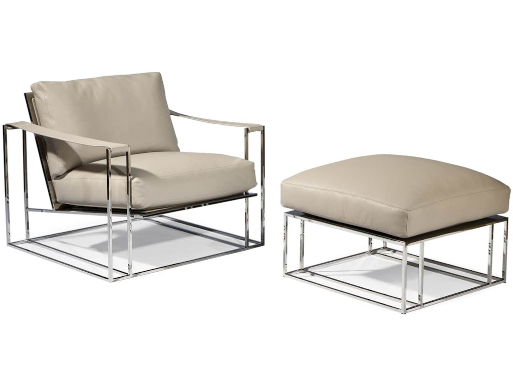 1250-103 Sling Chair and Ottoman - Image 1