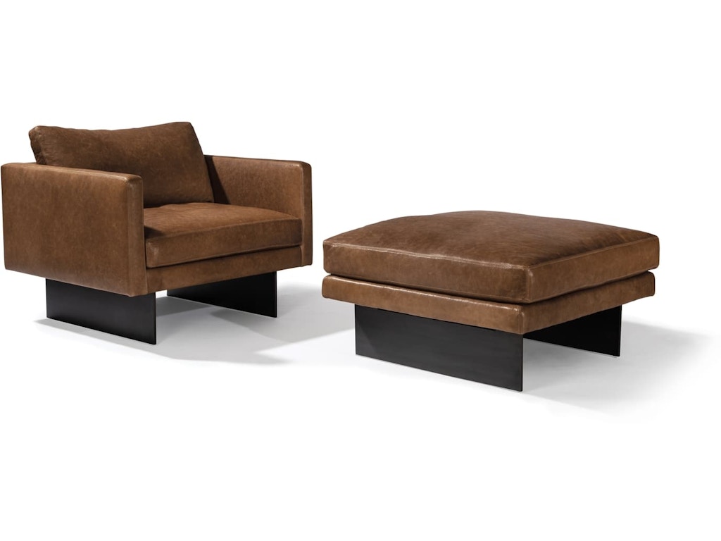1439-103-dbloungechair Blade Lounge Chair and Ottoman - Image 1