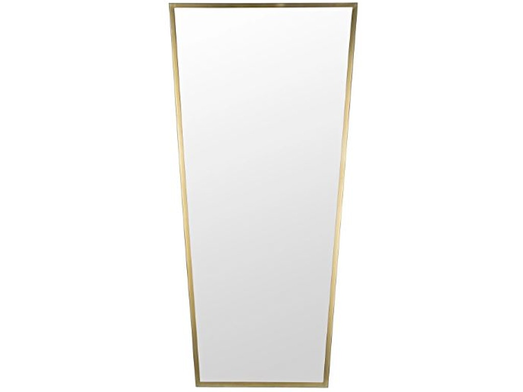 cassio Cassio Mirror, Steel with Brass Finish - Image 1