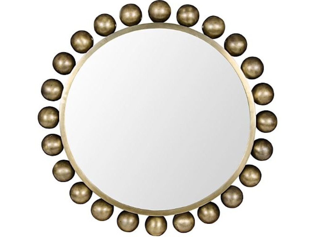 cooper-mirror Cooper Mirror, Metal with Brass Finish - Image 1
