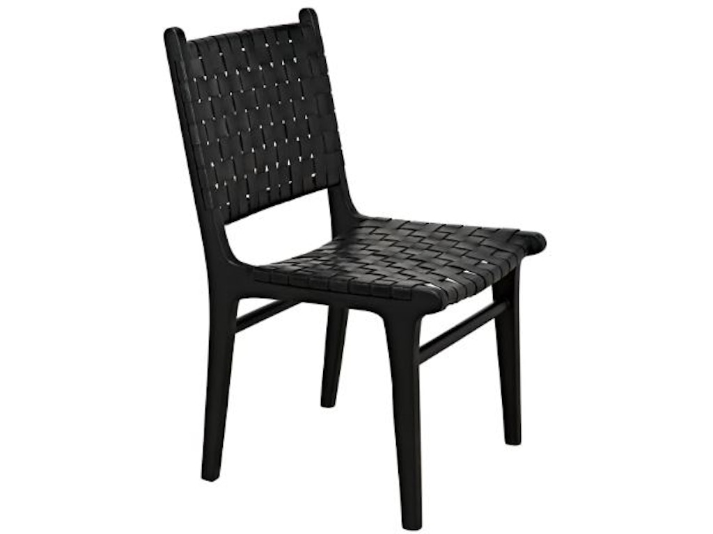 dede Dede Dining Chair, Leather, Black - Image 1