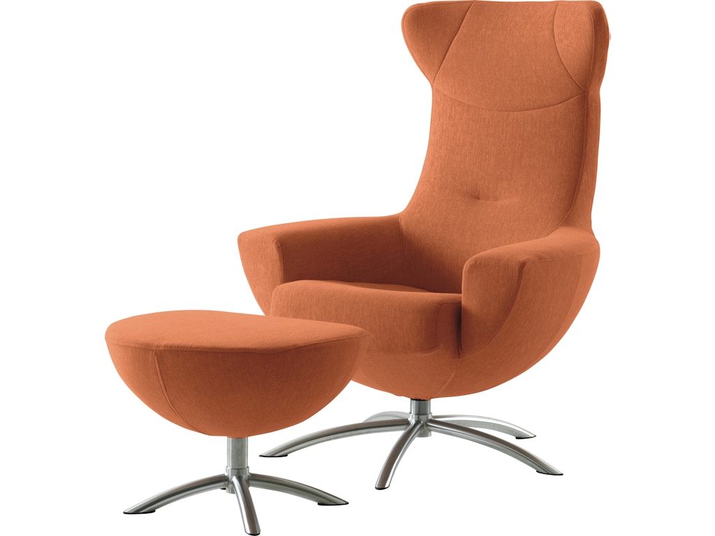 fjords-baloo-45-bella-light-terracotta Baloo Chair with Footstool Chair with Footstool - Image 1