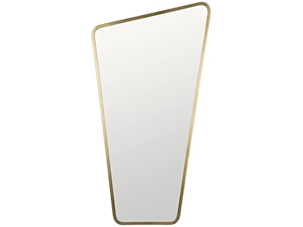 juliet Juliet Mirror, Steel with Brass Finish - Image 1