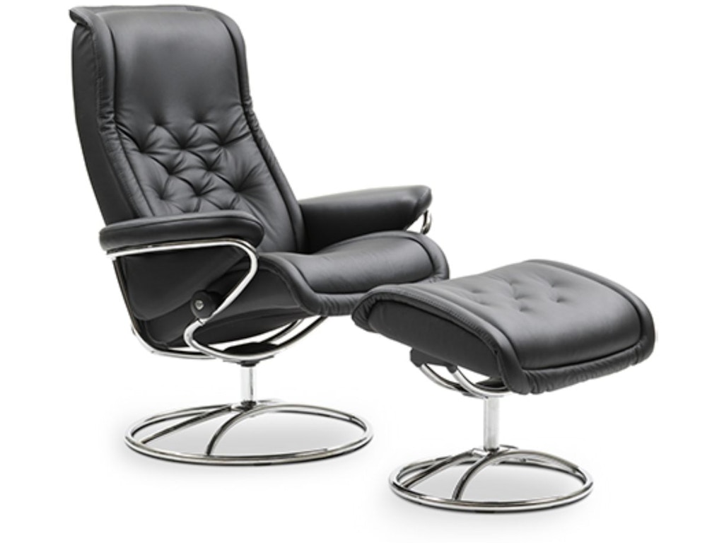 royalchairs Stressless® Royal Recliner and Ottoman - Image 1
