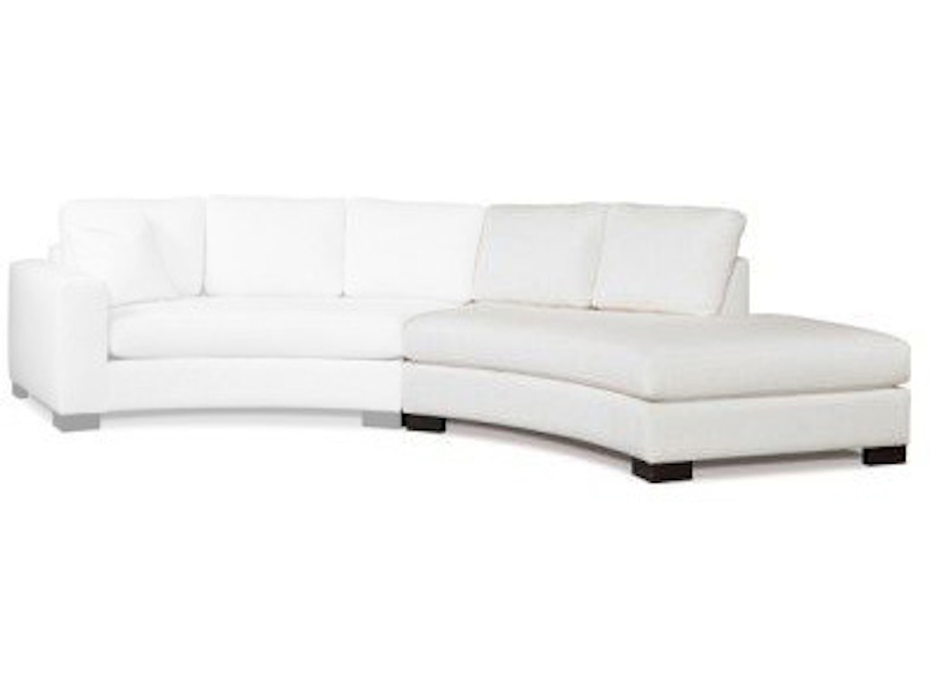 2666-ccr Kylie Curved Chaise Right - Image 1