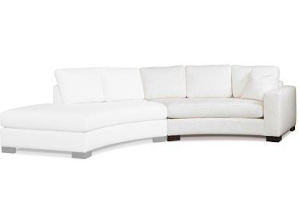 2666-csr Kylie Curved Right Arm Sofa - Image 1