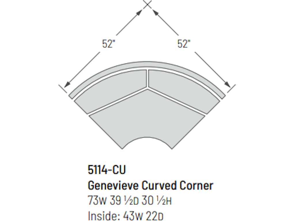 5114-cuprecedent Genevieve Curved Corner - Image 1
