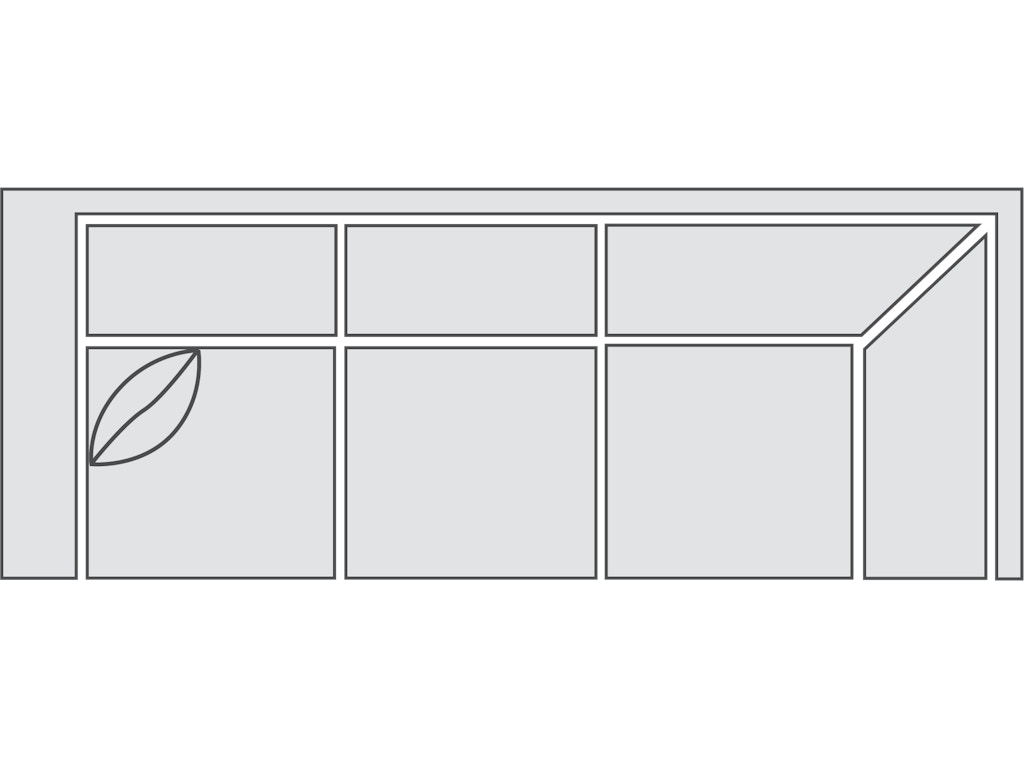 7dl Left Arm Corner Sofa 91" - Image 1