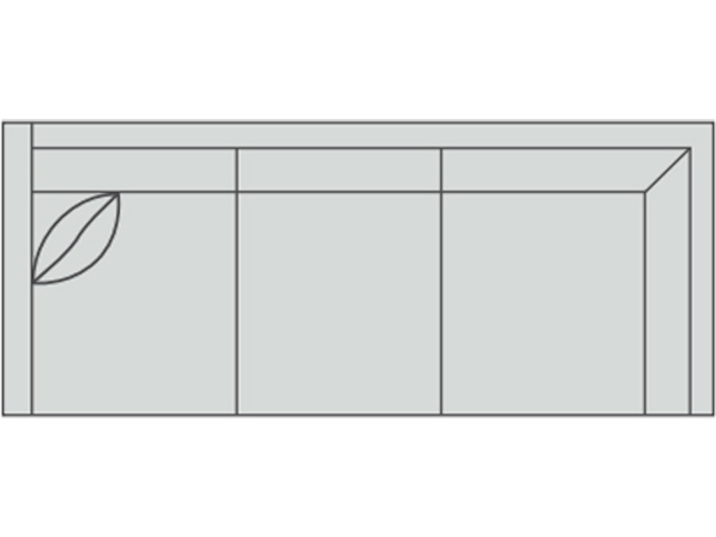 mi-dl Left Arm Corner Sofa 94" - Image 1
