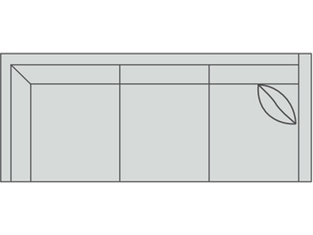 mi-dr Right Arm Corner Sofa 94" - Image 1