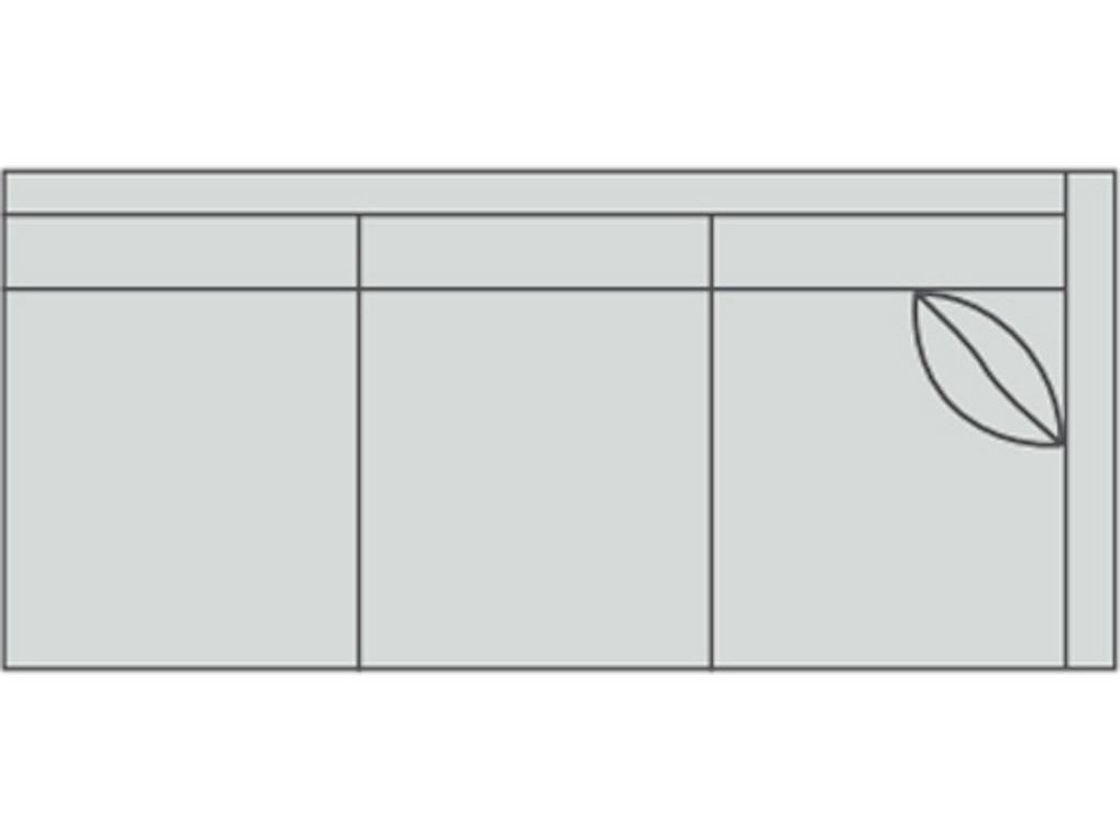 mi-sr Right Arm Sofa 82.5" - Image 1