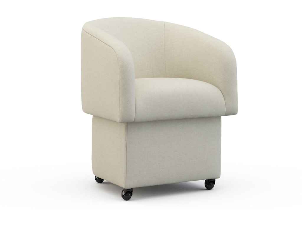precedent-furniture_3427-d2_v03_rayburn_oatmeal_front Rainier Dining Arm Chair - Image 1