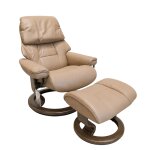 stressless® ruby (s) classic base recliner with ottoman