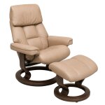 stressless® ruby (s) classic base recliner with ottoman