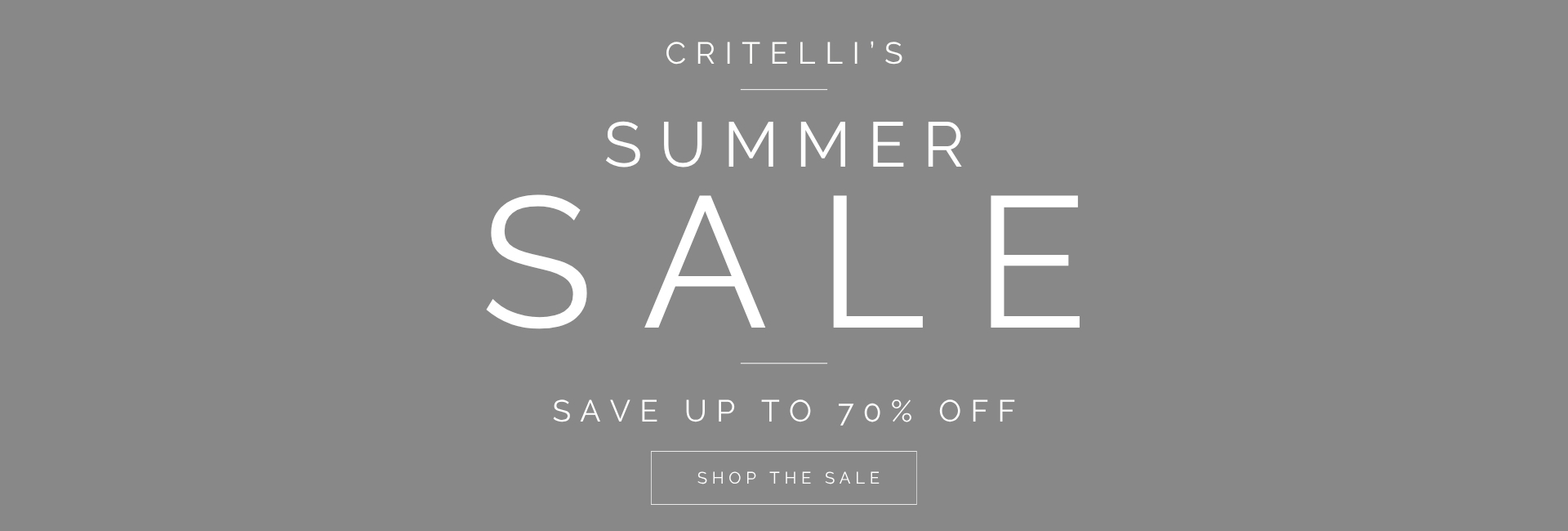 critelli modern summer sale banner 1
